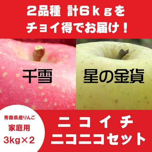 画像1: 【ニコイチセット】千雪＆星の金貨　家庭用　３kg×２箱 (1)